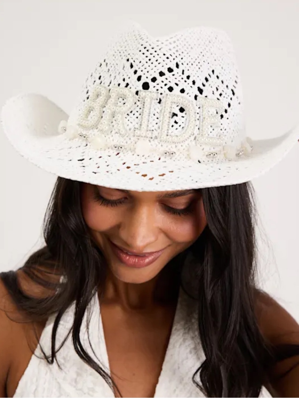 Twig & Arrow - Straw Bride, Cowboy Hat NWT - Picture 3 of 11